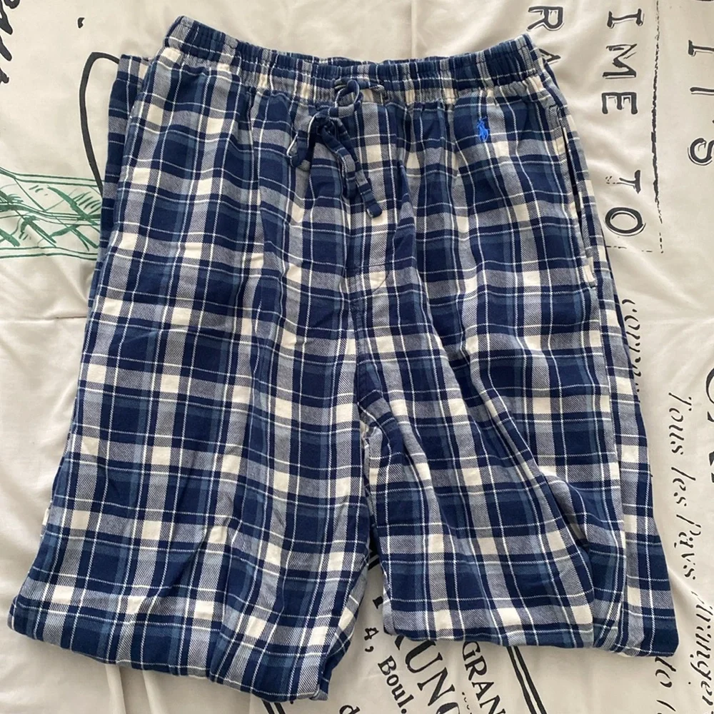 Polo Ralph Lauren Navy Plaid Sleepwear